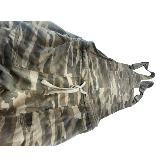 Womens Camouflage Overalls Utility L Jumpsuit Drawstring Casual Military Print - Picture 5 of 11